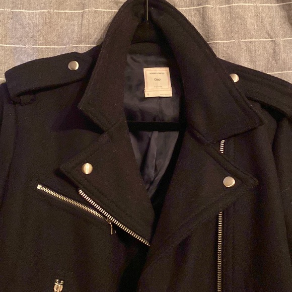 GAP wool blend moto jacket - Picture 9 of 12